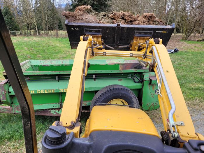 Loading the spreader.