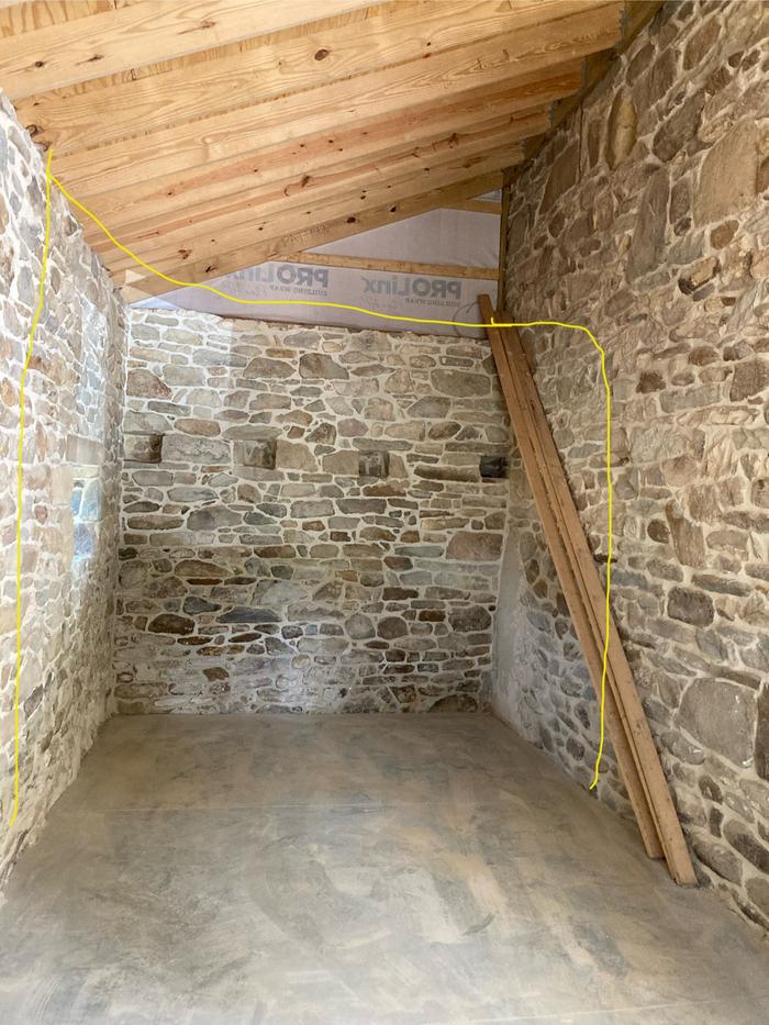 Finished 250 sq. feet 