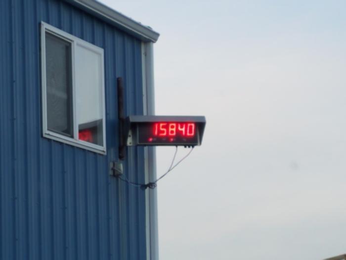 One of many trips to the steel recycling center weigh scale.