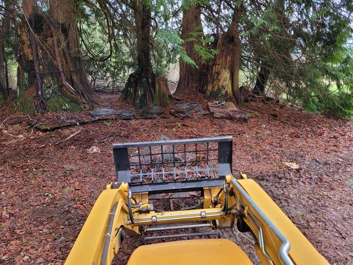 Part way through setting up the hidden boneyard. 