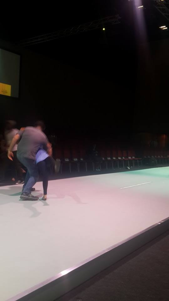 dancing at fashion week