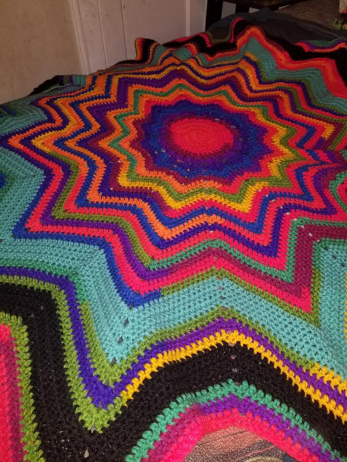 Rainbow Star Blanket