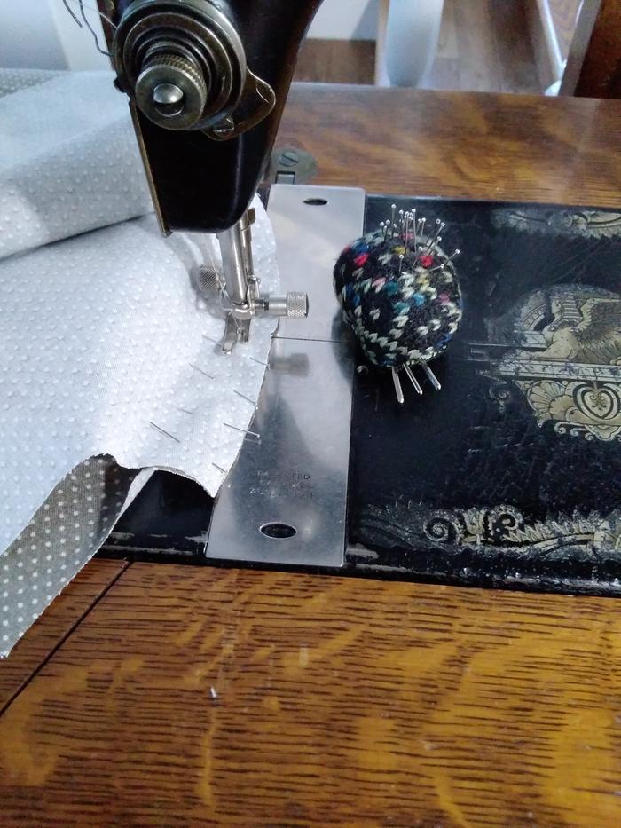 sewing a princess seam on antique singer