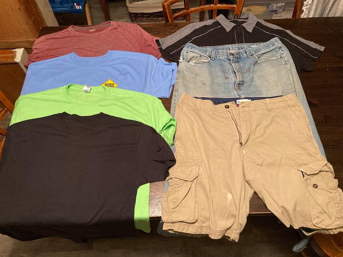 Seven pieces of clothing 