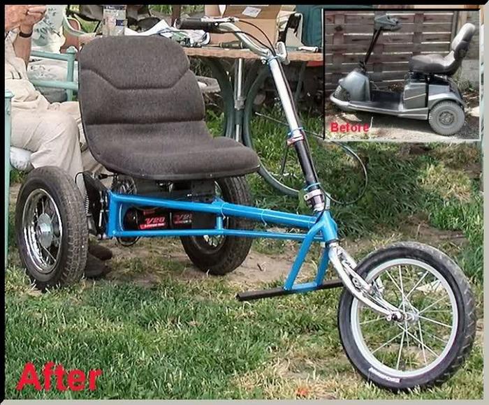 Trike I built for my 96 YO Father (2010 or thereabouts) 