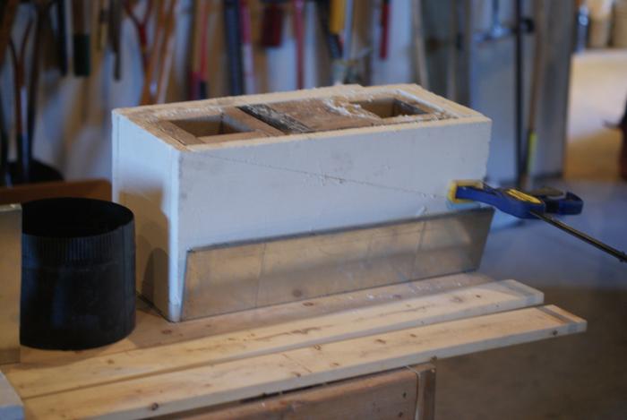 small j tube rocket stove