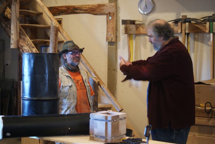Paul talking to mud