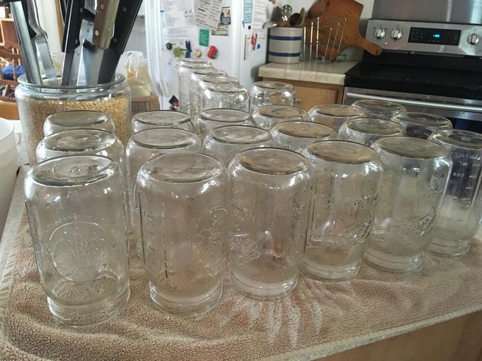 Jars ready for jam