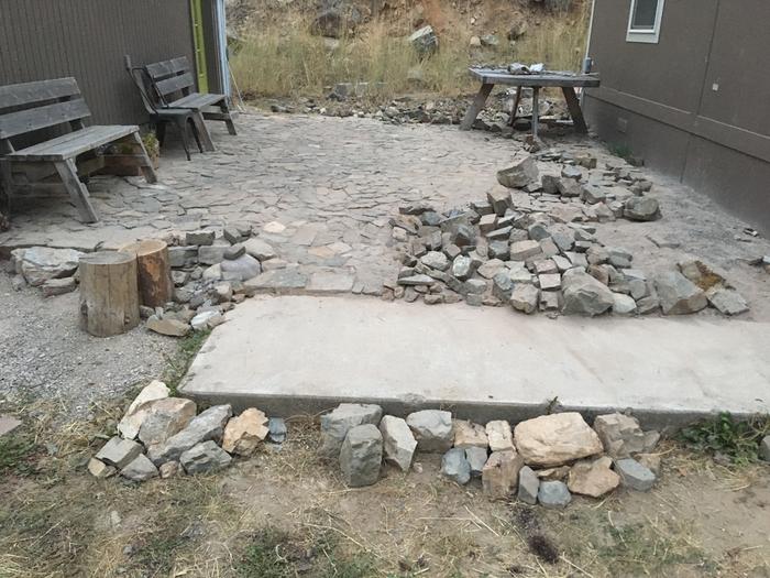 Today’s progress on patio