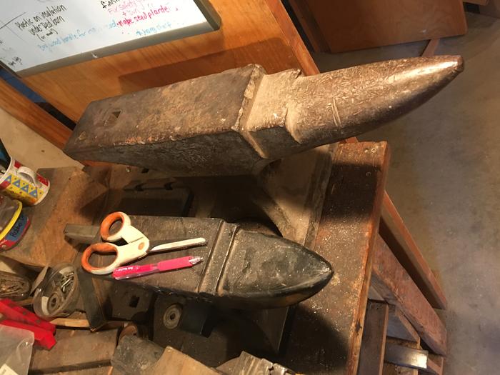 Photo of a Couple anvils from One of our generous supporters, per Paul’s request