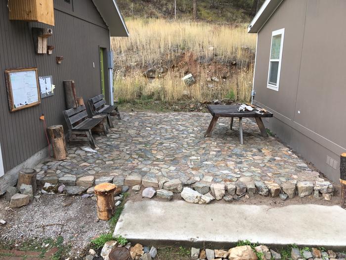 Patio colors after a rain