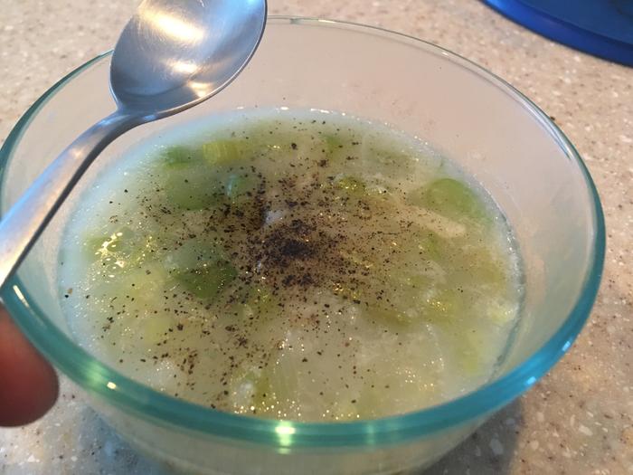 Clayton’s celery soup.. so good