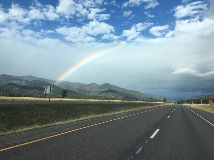 Big rainbow in big sky