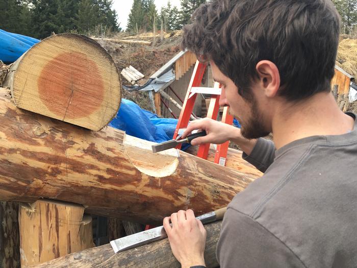 Dustin double chiseling on the crazy notch