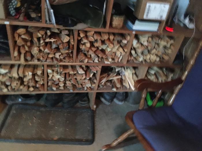 Firewood shelf in FPH 