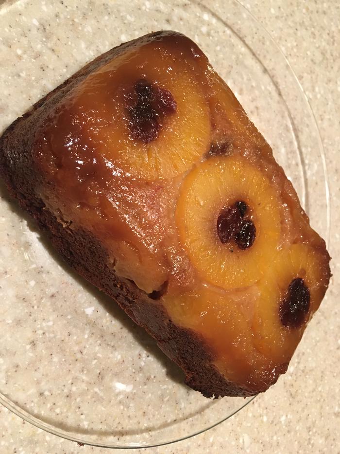 Pineapple coconut upside down cake