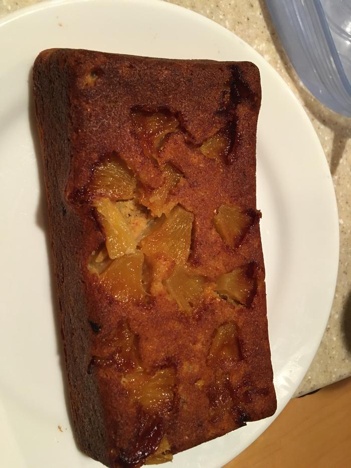 Pineapple-raisin-cashew corn bread.. maybe no pineapple next time