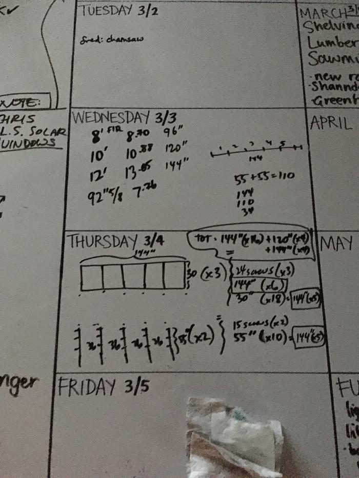 Calculating lumber purchase 