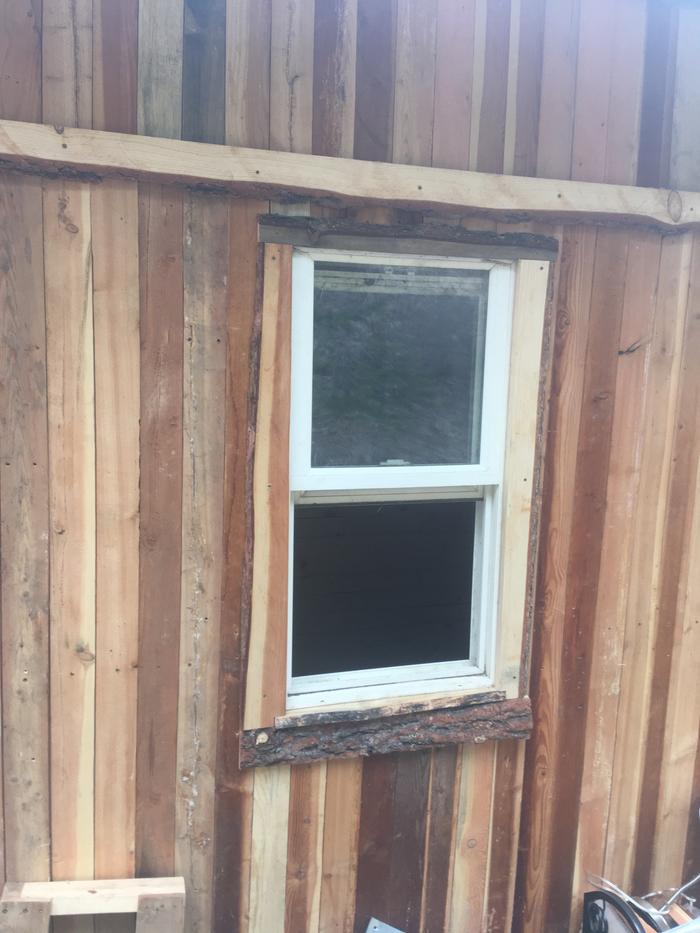 Window trim at the revised love shack.. 