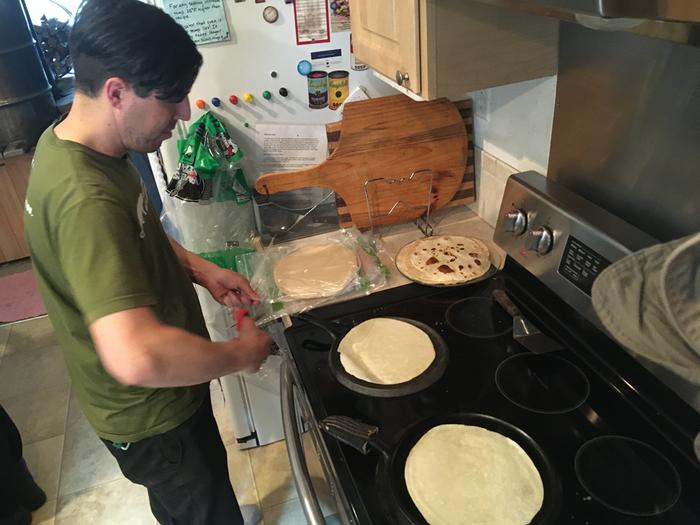 Dj fred spinning tortillas