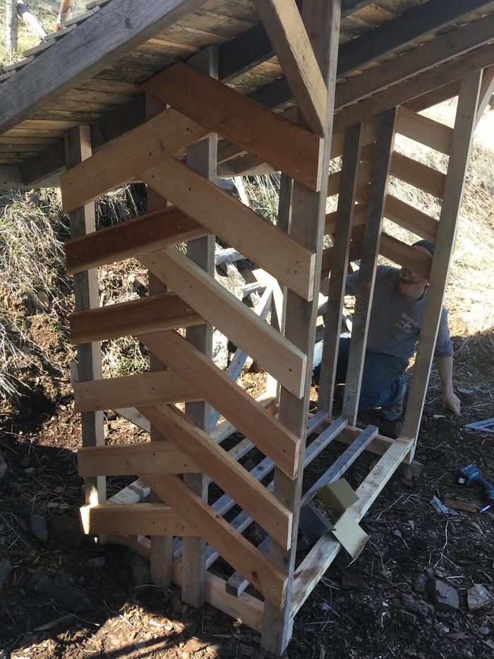 Finished! Shower shack woodshed 