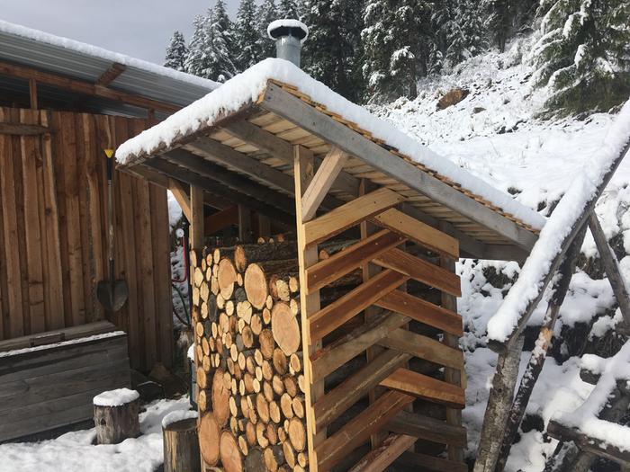 Snow test on this woodshed!