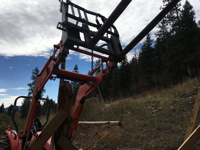 Forklift dry run for beam lift