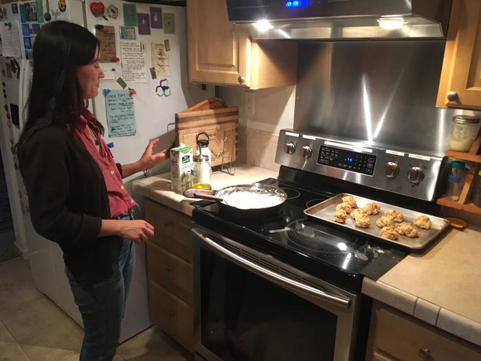 M made vegan biscuits and gravy in 30 minutes!