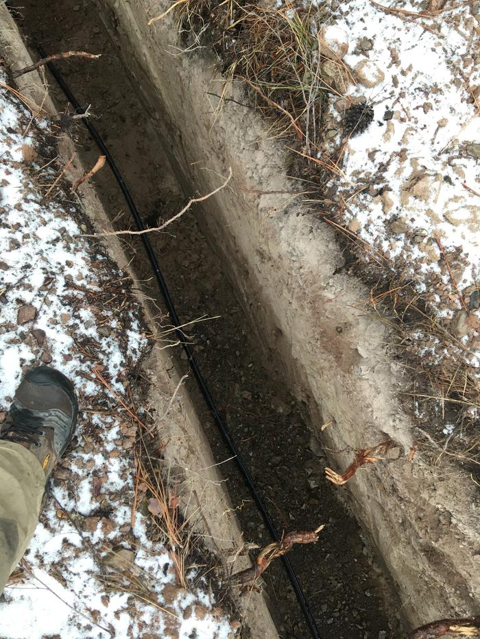 9 foot trench.. Rex is incredible