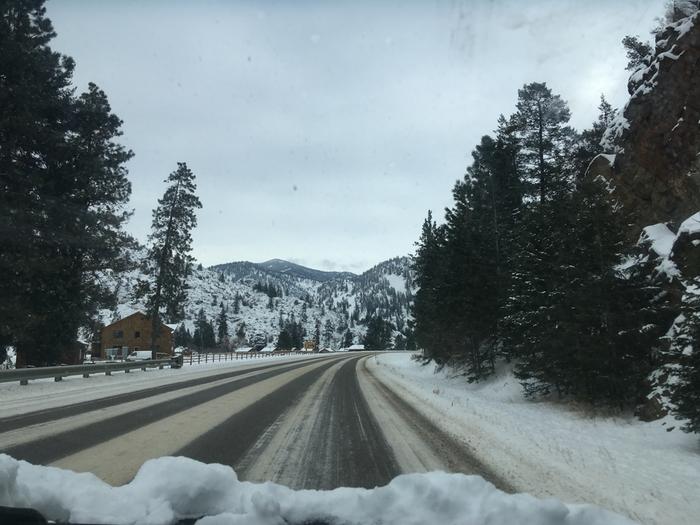 The road to a restaurant