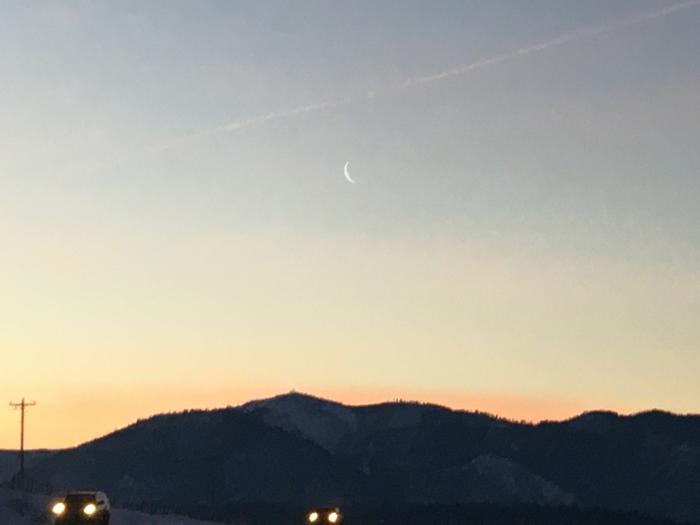 Sliver Morning moon