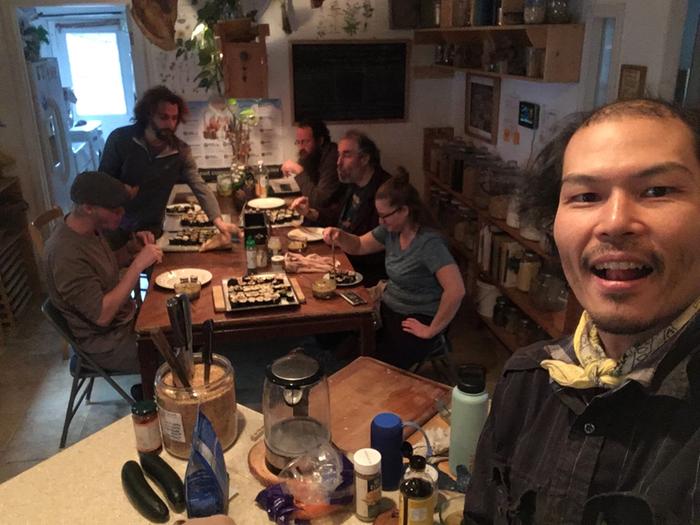 Sushi dinner at Wheaton Labs