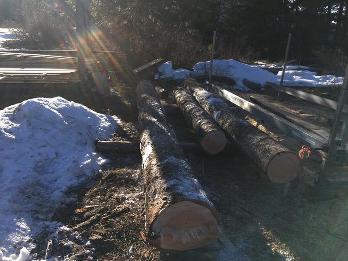 Three logs to mill