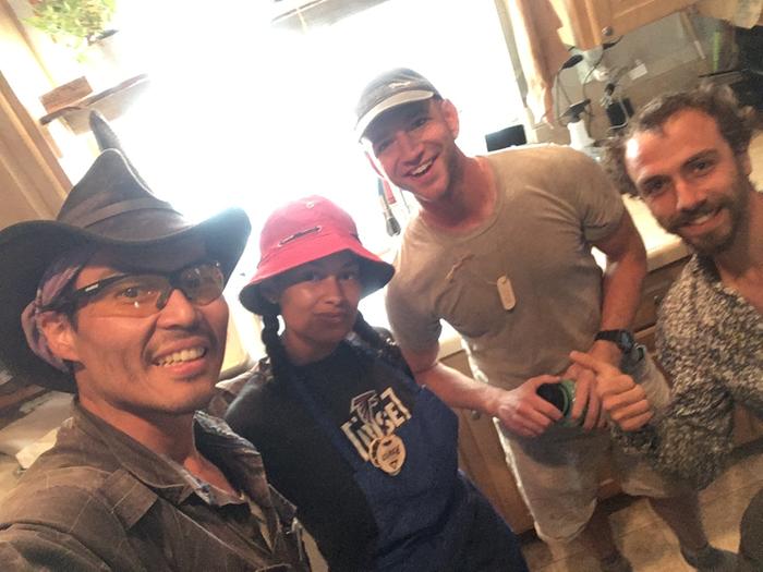 Kitchen crew and boots 