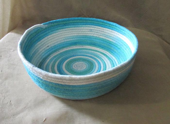 more dyed rope - small cotton bowl