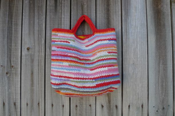 Scrappy crochet bag