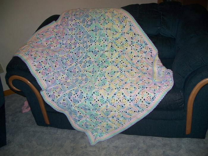 I hardly even remember this one, that must have been a baby blanket I crocheted and gave away