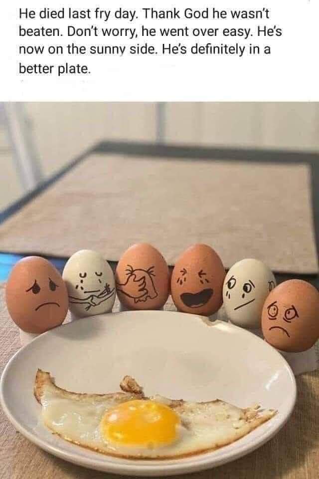 Egg funeral