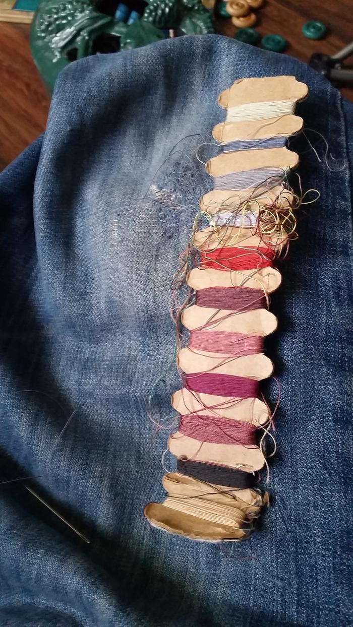 Picture of the thread + mending