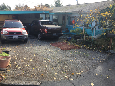 Driveway and Porch (on Right) needing surveillance