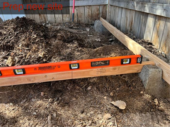 Preparing the New Chicken Coop Location