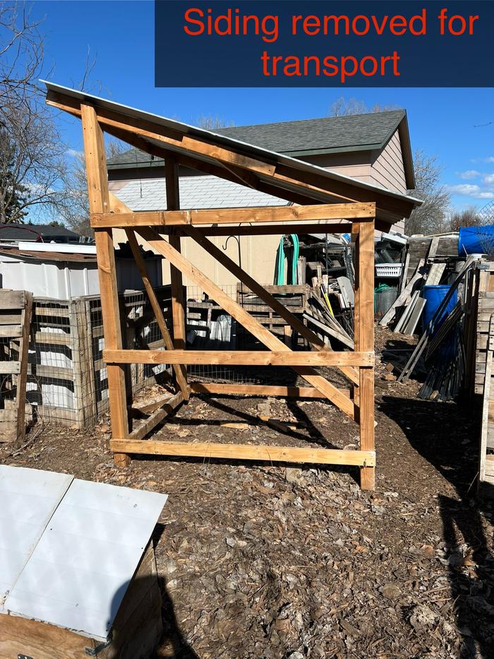 Chicken Coop with Siding Removed