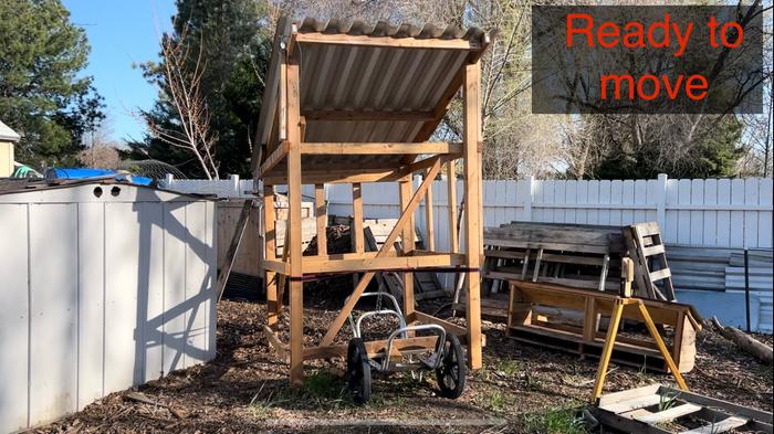 Chicken Coop on Muller Garden Glider