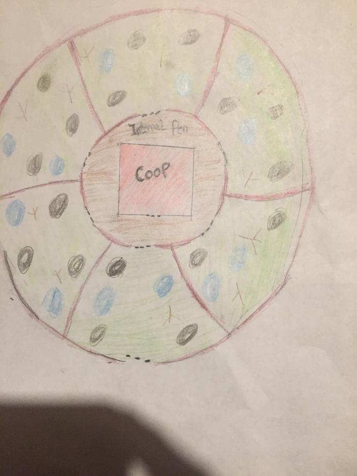 Rotational chicken pen