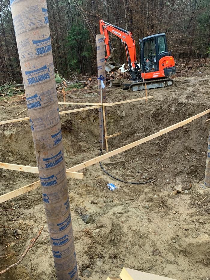 Sono tubes for footings