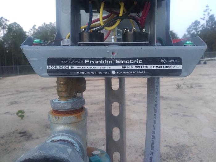 Well pump motor franklin electric