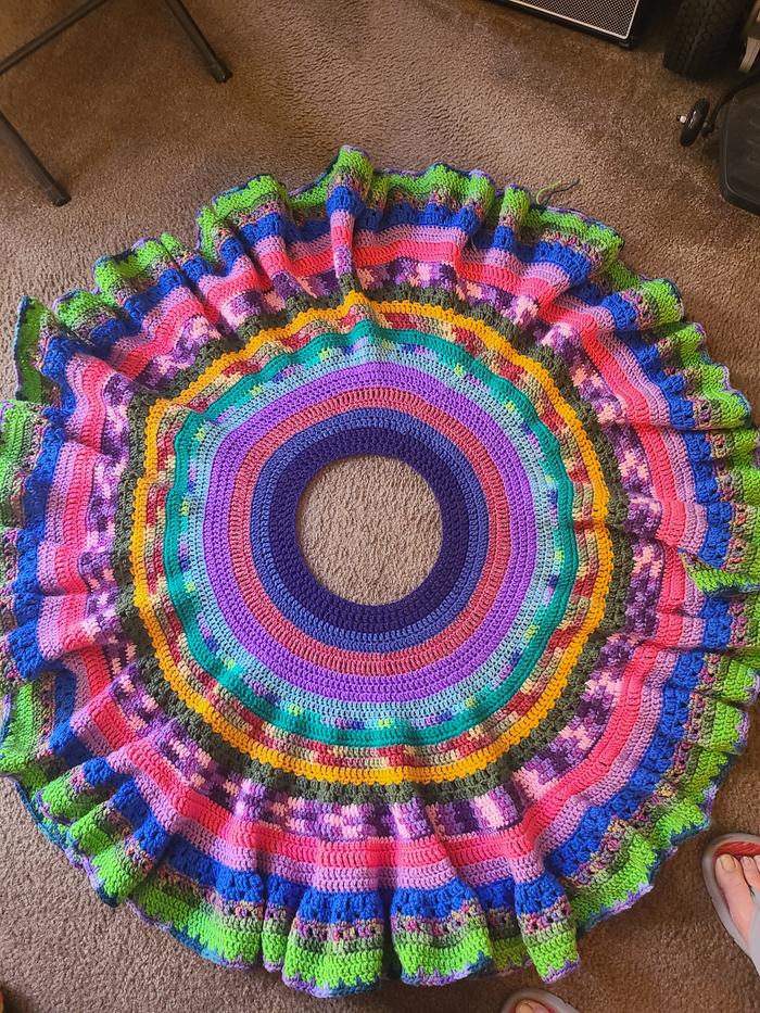 crocheted poncho