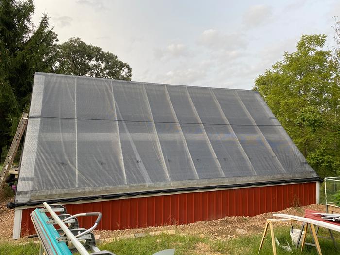 Front of greenhouse
