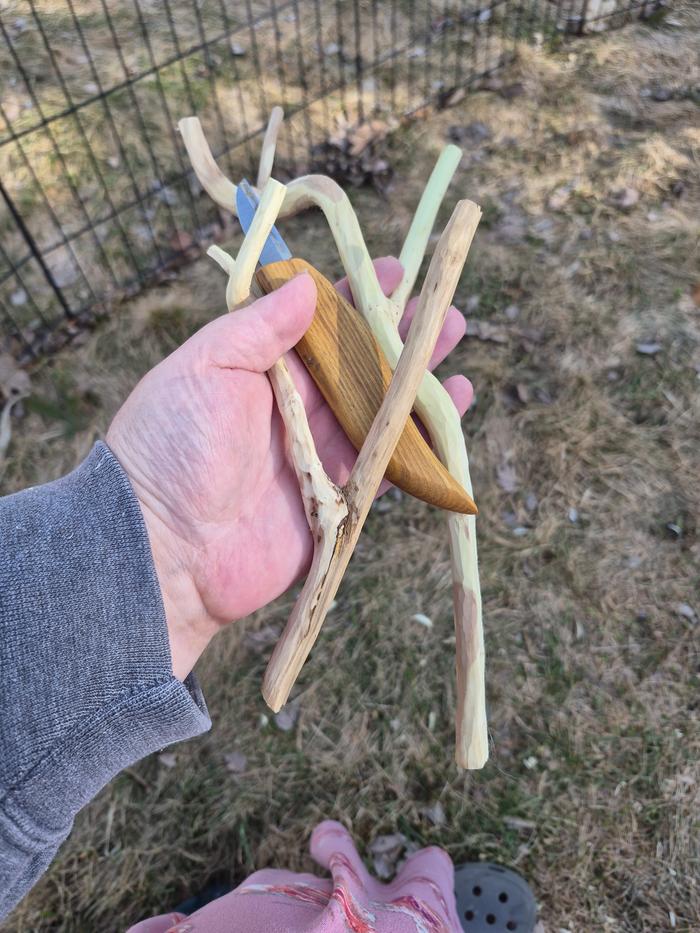 Completed brackets with flat backs