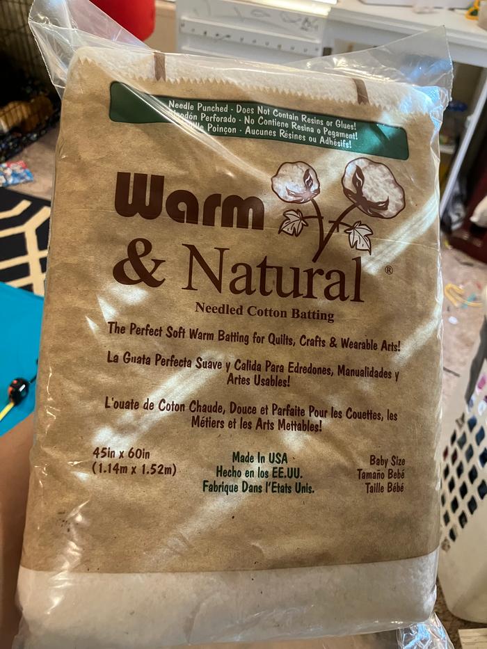 This size is for a much smaller quilt, so used 2 of these.